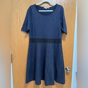 Boden Sparkling Navy Blue Dress